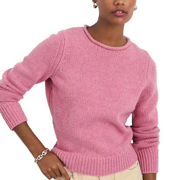 Alex Mill Jamie Wool Sweater Pink Size Medium New with Tags Merino Wool - Picture 1 of 5